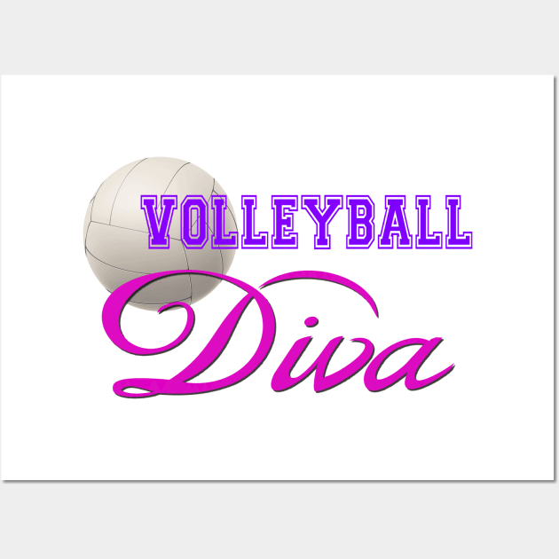 Volleyball Diva Wall Art by Naves